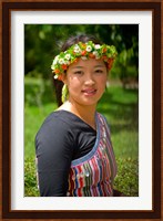 China, Yunnan, Young Dulong Portrait with Ethnic Costume Fine Art Print