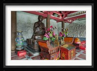 Buddhist shrine, Big Wild Goose Pagoda, Xian, China Fine Art Print