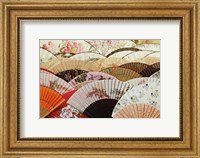 Colorful fans at market in Xian, China Fine Art Print