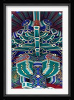 Colorfully corridor details, Beijing, China Fine Art Print