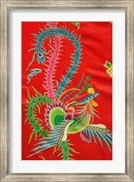 Decoration on chair, Bai Family Imperial style restaurant, Beijing, China Fine Art Print
