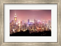 Central Overview from Stubbs Road Lookout, Hong Kong, China Fine Art Print