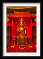 God of General Guan Shrine in a Corporate Office, Shanghai, China Fine Art Print