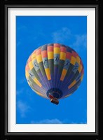 Rainbow colored hot air balloon over Namib Desert, Sesriem, Namibia Fine Art Print