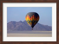 Aerial view of Hot air balloon over Namib Desert, Sesriem, Namibia Fine Art Print