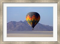 Aerial view of Hot air balloon over Namib Desert, Sesriem, Namibia Fine Art Print