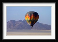 Aerial view of Hot air balloon over Namib Desert, Sesriem, Namibia Fine Art Print