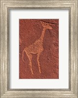 Ancient rock etchings, Twyfelfontein, Damaraland, Namibia Fine Art Print