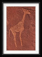 Ancient rock etchings, Twyfelfontein, Damaraland, Namibia Fine Art Print