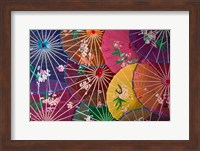 Colorful Silk Umbrellas, China Fine Art Print
