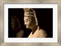 Gold Painted Bodhisattva in Contemplation, China Fine Art Print