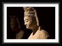 Gold Painted Bodhisattva in Contemplation, China Fine Art Print