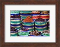 Colorful Spices at Bazaar, Luxor, Egypt Fine Art Print