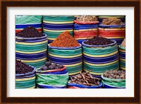 Colorful Spices at Bazaar, Luxor, Egypt Fine Art Print