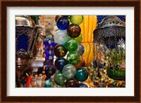 Glass Balls and Lamps, Khan El Khalili Bazaar, Cairo, Egypt Fine Art Print