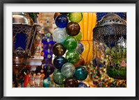 Glass Balls and Lamps, Khan El Khalili Bazaar, Cairo, Egypt Fine Art Print