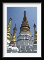 Gold Pagoda Spires of the Golden Temple, China Fine Art Print