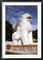 Guardian Lions, Mandalay Hill, Mandalay, Myanmar Fine Art Print