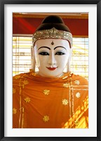 Buddha Statue, Botataung Paya, Yangon, Myanmar Fine Art Print