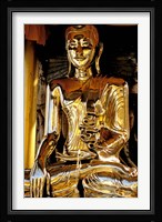 Golden Buda of Shwedagon Pagoda, Yangon, Myanmar Fine Art Print