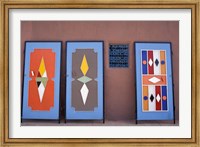 Colorful Doors Made by Local Metalworkers, Morocco Fine Art Print