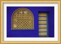 Doorway in Jardin Majorelle, Marrakech, Morocco Fine Art Print