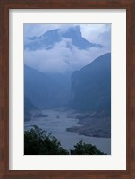 Entrance to Qutang Gorge, Three Gorges, Yangtze River, China Fine Art Print
