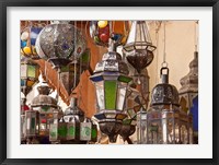 Decorative lanterns in Fes medina, Morocco Fine Art Print