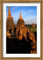 Ancient Temples and Pagodas at Sunrise, Myanmar Fine Art Print
