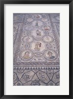 Abduction of Hylas Mosaic on Floor of an Ancient Roman Building, Morocco Fine Art Print