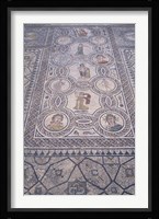 Abduction of Hylas Mosaic on Floor of an Ancient Roman Building, Morocco Fine Art Print