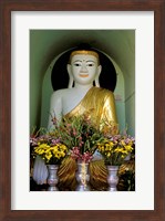 Buddha with Flowers Fine Art Print
