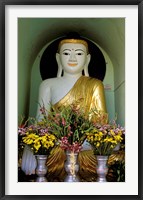 Buddha with Flowers Fine Art Print