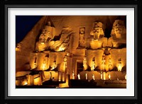 Egypt, Abu Simbel, Greater Temple of Ramses II, Columns Fine Art Print