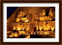 Egypt, Abu Simbel, Greater Temple of Ramses II, Columns Fine Art Print