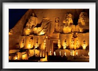 Egypt, Abu Simbel, Greater Temple of Ramses II, Columns Fine Art Print