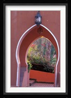 Arched Door and Garden, Morocco Fine Art Print