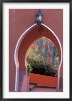 Arched Door and Garden, Morocco Fine Art Print