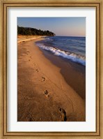 Africa, Tanzaniz, Lake Tanganika. Beach footprints Fine Art Print