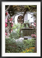 Caged Songbird Hangs in Administrator's Garden, Suzhou, Jiangsu Province, China Fine Art Print