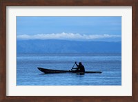 Canoe on Lake Tanganyika, Tanzania Fine Art Print