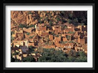 Fortified Homes of Mud and Straw (Kasbahs) and Mosque, Morocco Fine Art Print