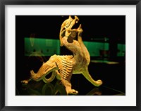 China, Shanghai, Bixie Mythical Beast Statue Fine Art Print