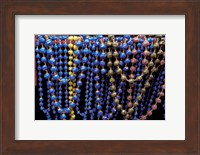 Colorful Beads For Sale in Khan al-Khalili Bazaar, Cairo, Egypt Fine Art Print