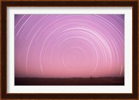 Africa, Botswana, Linyanti Swamps. Star trails Fine Art Print