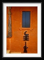 Adinkra Symbols on Shrine to Nana Yaa Asantewaa, Ejisu, Ghana Fine Art Print
