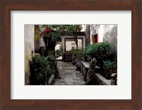 Courtyard of Huizhou-styled House, China Fine Art Print