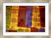 Detail of Adinkra Cloth, Market, Sampa, Brongo-Ahafo Region, Ghana Fine Art Print