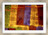 Detail of Adinkra Cloth, Market, Sampa, Brongo-Ahafo Region, Ghana Fine Art Print