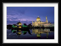 Sultan Omar Ali Saifuddin Mosque, Brunei Framed Print